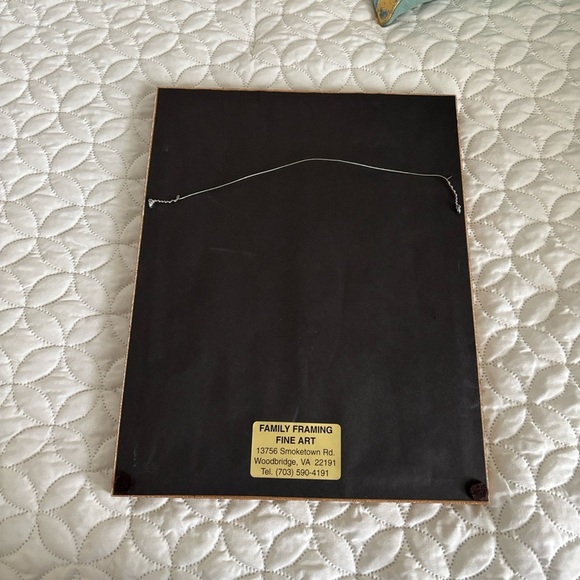 Handmade Cross Stitch Custom Framed A Father is Someone You Look Up To. . .13x14 - Picture 3 of 5